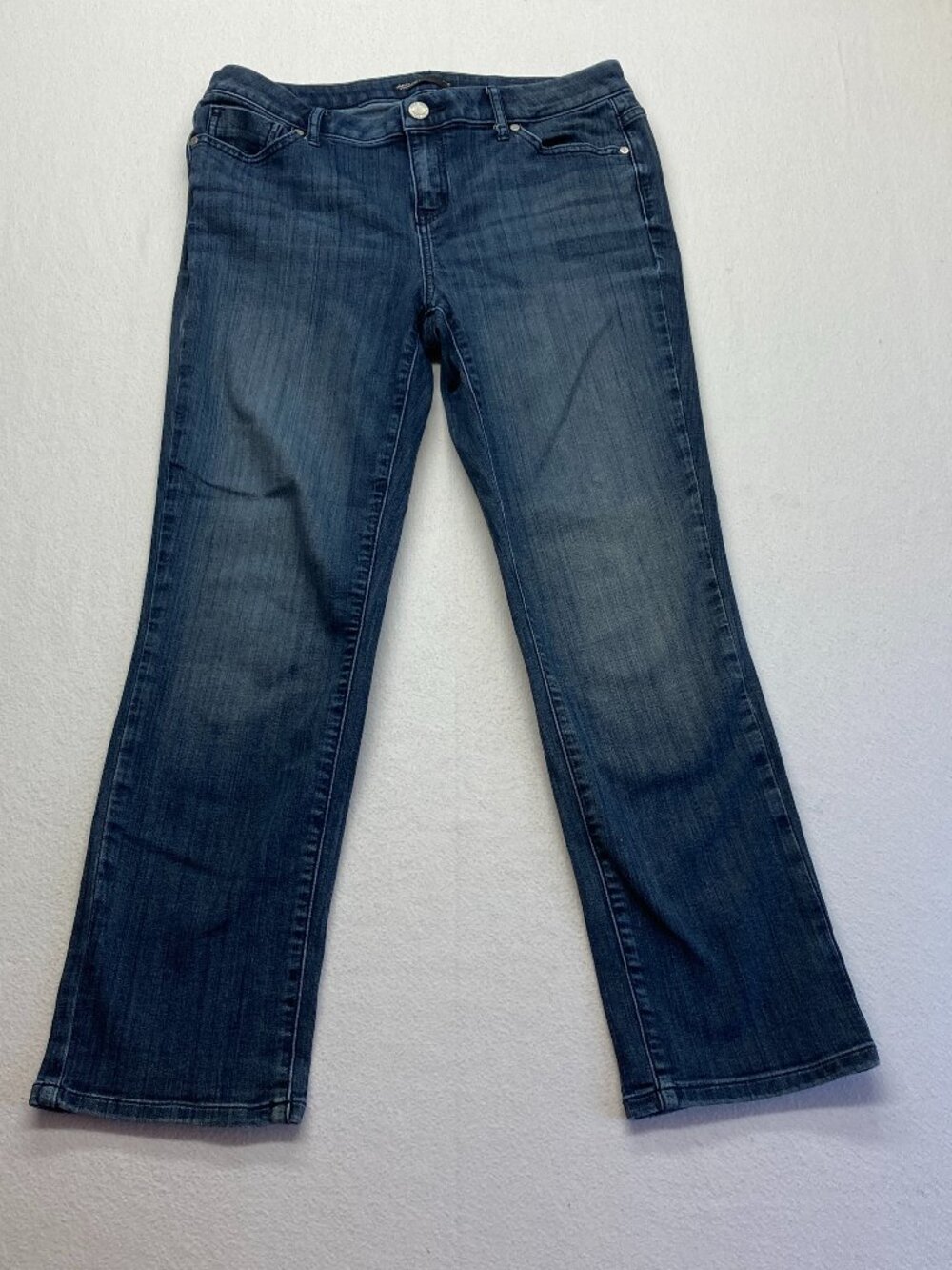 Simply Vera Verawang Denim Capri/Crop Jeans Medium Wash Blue Women's 10